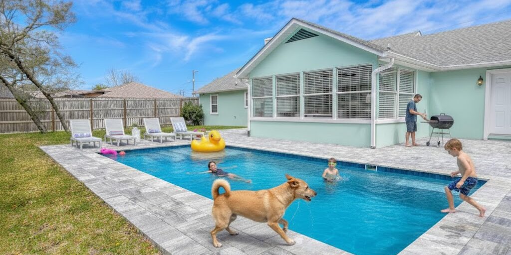 pet friendly heated pool home for vacation in St. Augustine