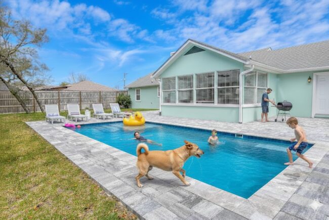pet friendly heated pool home for vacation in St. Augustine